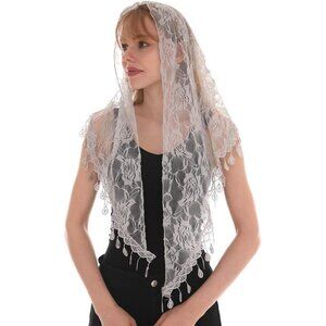 Lace Infinity Veil Mantilla Catholic Church Head Covering Latin Mass